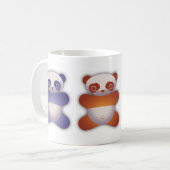 Bunte Panda-Kaffee-Tasse Kaffeetasse (Vorderseite Links)