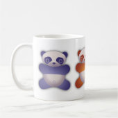 Bunte Panda-Kaffee-Tasse Kaffeetasse (Links)
