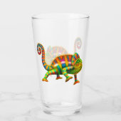 Bunte Panther-Chamäleon-Eidechsen-Glas-Trommel Glas (Rückseite)