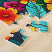 Bunte Papageien Puzzle (Seite)