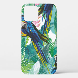 bunte Papageien und exotische Blume Case-Mate iPhone Hülle