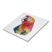 Bunte Papageien-Wasserfarben-Illustration Fliese (Seite)