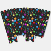 Bunte Party-Ballons und Sterne Geschenkschachtel (Ungeklappt)