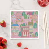 Bunte Party-Papier-Tischservietten Serviette (Beispiel)