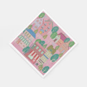 Bunte Party-Papier-Tischservietten Serviette (Ecke)