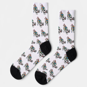 Bunte Party-Schädel Socken