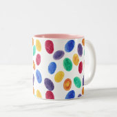 Bunte Pasteleier, Geleebohnen, Tasse (VorderseiteRechts)