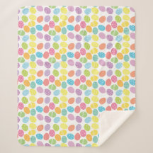 Bunte Pastell gefärbte dekorierte Ostereier Decke