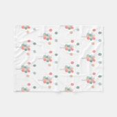 Bunte Pastell Party Balloons Fleecedecke (Vorderseite (Horizontal))