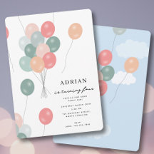 Bunte Pastell Party Balloons Geburtstagsparty