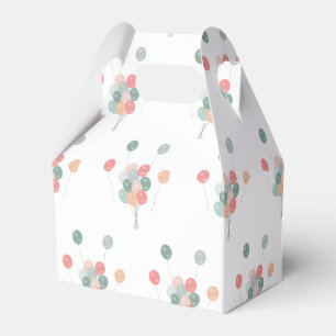 Bunte Pastell Party Balloons Geschenkschachtel