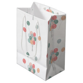 Bunte Pastell Party Balloons Mittlere Geschenktüte