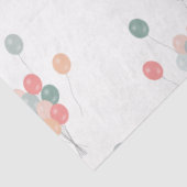 Bunte Pastell Party Balloons Seidenpapier (Ausschnitt)