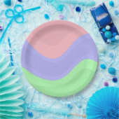 Bunte Pastell-Party Pappteller (Party)