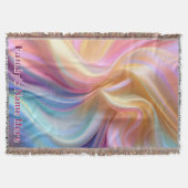 Bunte Pastell-Seiden-Fleece-Decke Decke (Vorderseite)