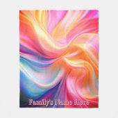 Bunte Pastell-Seiden-Fleece-Decke Fleecedecke (Vorderseite)