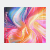 Bunte Pastell-Seiden-Fleece-Decke Fleecedecke (Vorderseite (Horizontal))