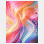 Bunte Pastell-Seiden-Fleece-Decke Fleecedecke (Vorderseite)