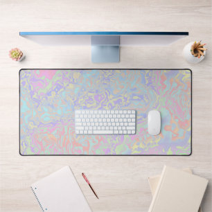 Bunte Pastell-Swirly-Trippy-Säure-Trip-Regenbogen Schreibtischunterlage