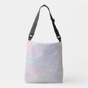 Bunte Pastell-Swirly-Trippy-Säure-Trip-Regenbogen Tragetaschen Mit Langen Trägern