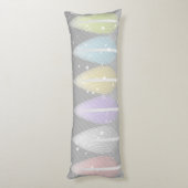 Bunte Pastellbaum-Winter-moderne Kunst Seitenschläferkissen (Rückseite (Vertikal))