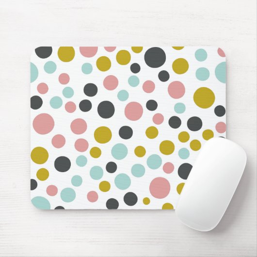 Bunte PastellMausunterlage der Tupfen-| Mousepad (Mit Mouse)