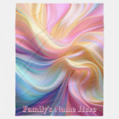 Bunte Pastellseide Fleecedecke (Vorderseite)