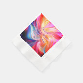 Bunte Pastellseide Serviette (Ecke)