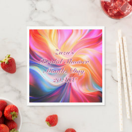 Bunte Pastellseide Serviette