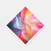 Bunte Pastellseide Serviette (Ecke)