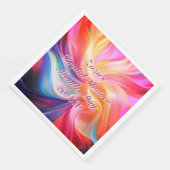 Bunte Pastellseide Serviette (Ecke)
