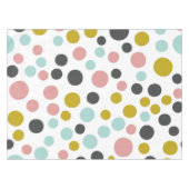 Bunte Pastelltischdecke der Tupfen-| Tischdecke (Vorderseite (Horizontal))