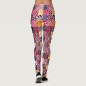 Bunte Patchwork-Leggings für Frauen Leggings (Rückseite)