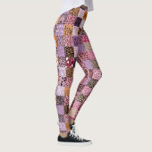 Bunte Patchwork-Leggings für Frauen Leggings (Rechts)