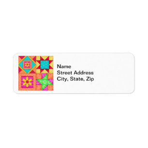Bunte Patchwork-Steppdecken-Kunst