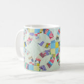 Bunte Patchworksteppdecke Kaffeetasse (Vorderseite Links)