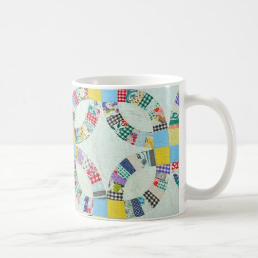 Bunte Patchworksteppdecke Kaffeetasse (Rechts)