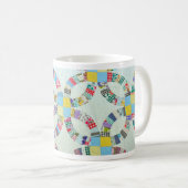 Bunte Patchworksteppdecke Kaffeetasse (VorderseiteRechts)