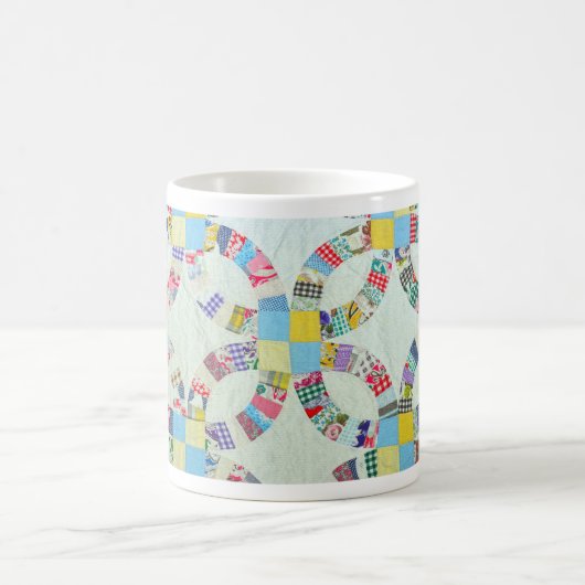Bunte Patchworksteppdecke Kaffeetasse (Mittel)