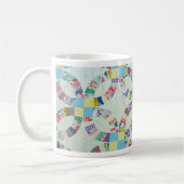 Bunte Patchworksteppdecke Kaffeetasse (Links)