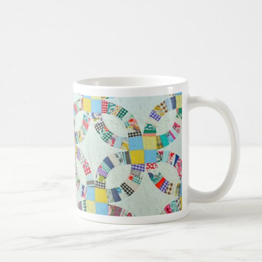 Bunte Patchworksteppdecke Kaffeetasse (Rechts)