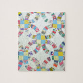Bunte Patchworksteppdecke Puzzle (Vertikal)