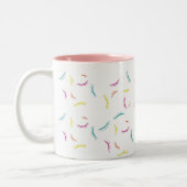 Bunte Peitschen-Tasse Zweifarbige Tasse (Links)