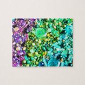 Bunte Perlen zackig Puzzle (Horizontal)
