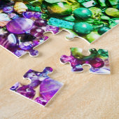 Bunte Perlen zackig Puzzle (Seite)