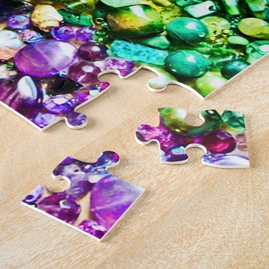 Bunte Perlen zackig Puzzle (Seite)