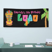Bunte personalisierte Luau Party Tiki Fahne Banner (Messe)
