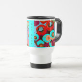 Bunte personalisierte Reise-Tasse Reisebecher (VorderseiteRechts)