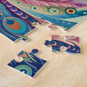 Bunte Pfauen-Kunst 252-teiliges Puzzle (Seite)