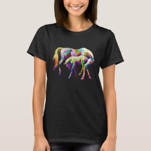 Bunte Pferde lieben Grafik T-Shirt